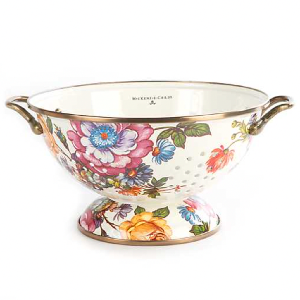 MacKenzie Childs Flower Market Enamel Colander
