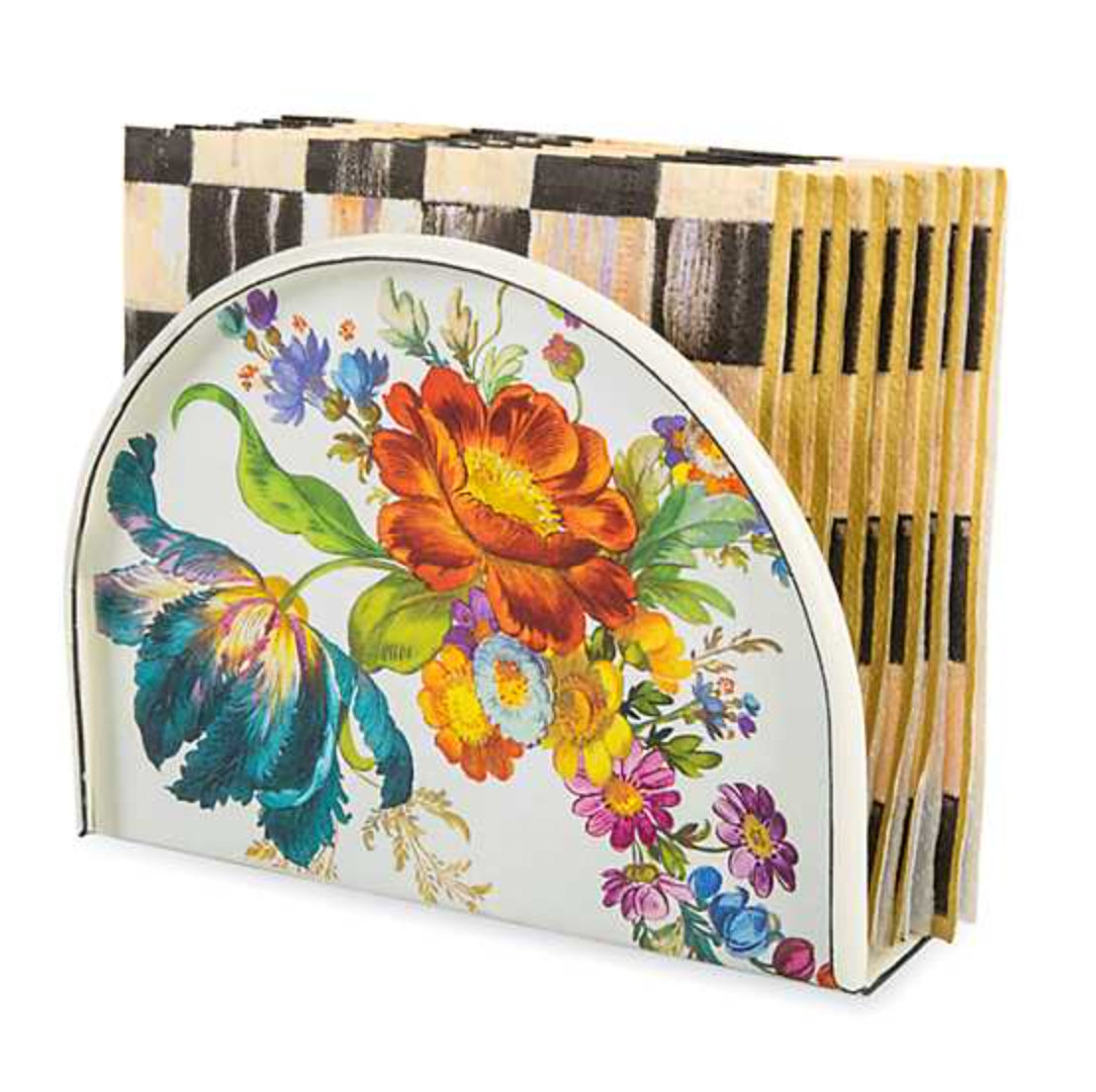 MacKenzie Childs Flower Market Enamel Napkin Holder