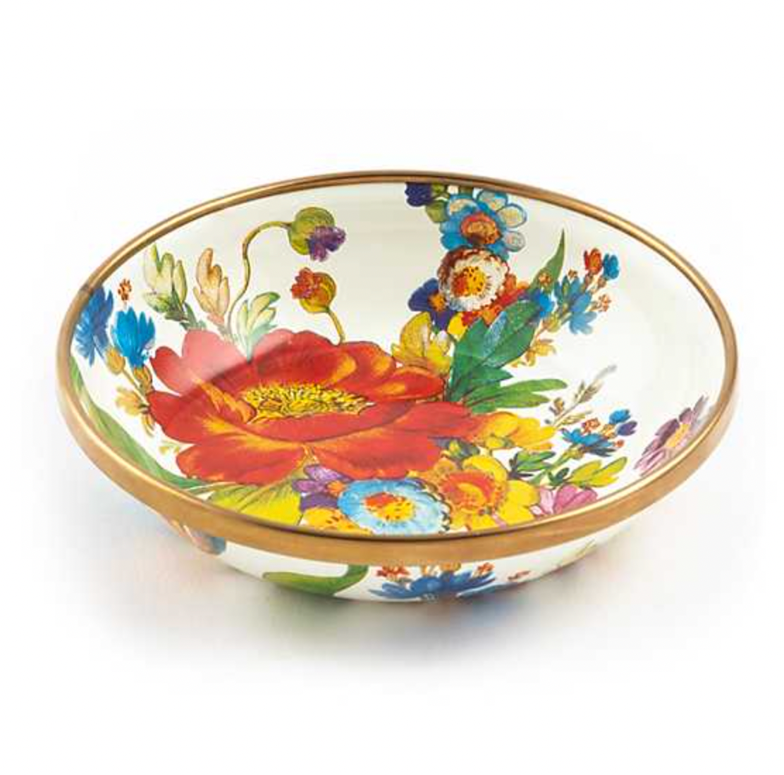 MacKenzie Childs Flower Market Enamel Dipping Bowl