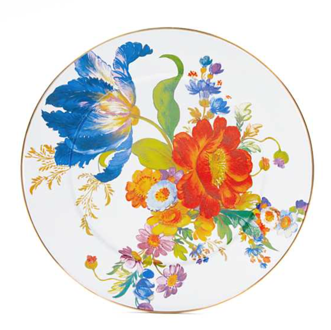 MacKenzie Childs Flower Market Enamel Serving Platter