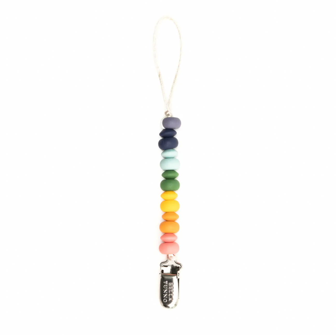 Bella Tunno Rainbow Multi Pacifier Clip