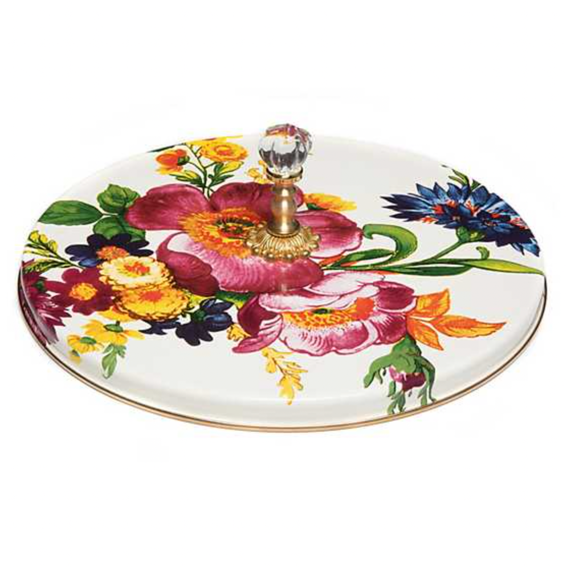 MacKenzie Childs Flower Market Enamel Cheese Course