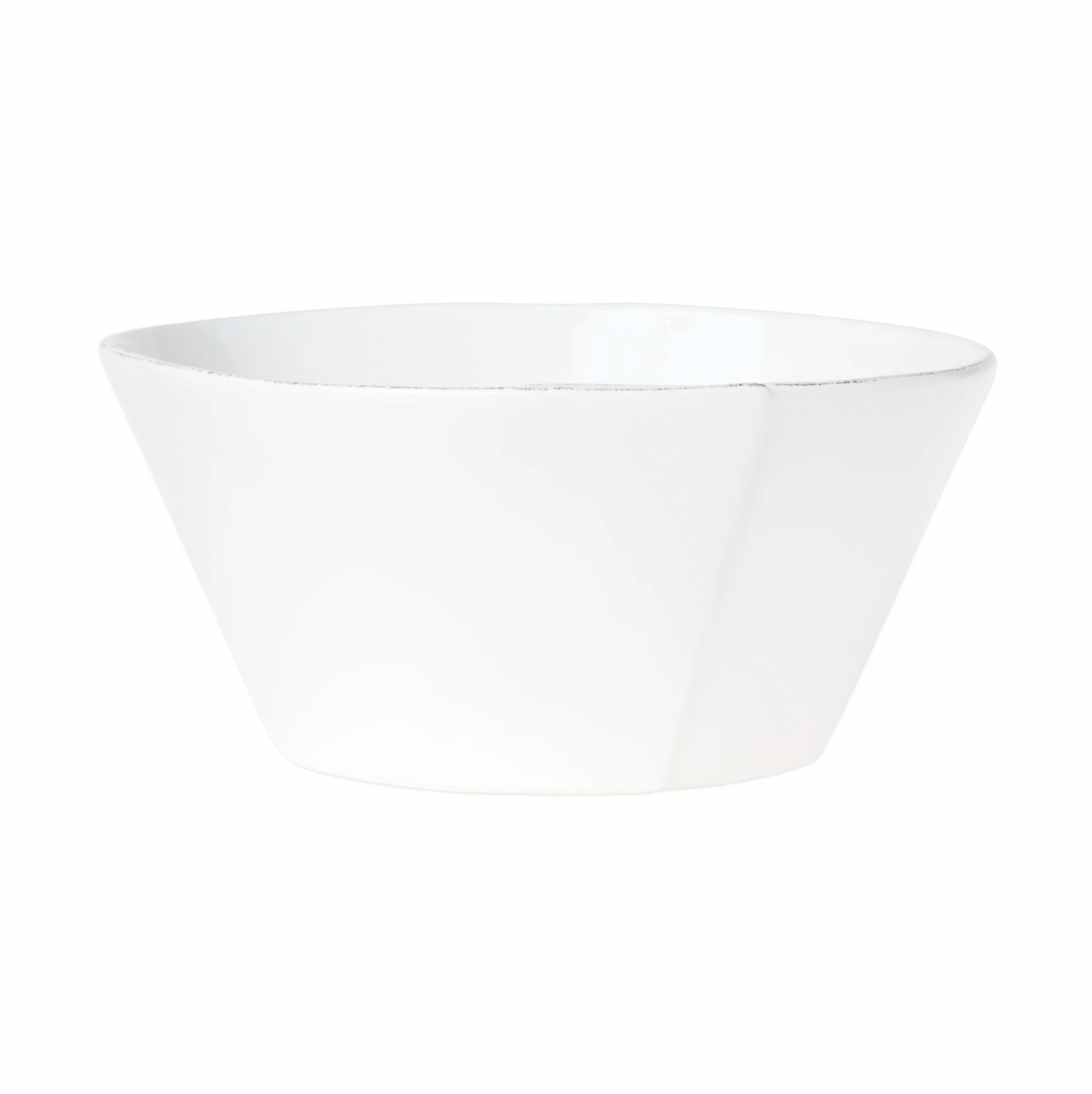 VIETRI Lastra White Large Stacking Serving Bowl