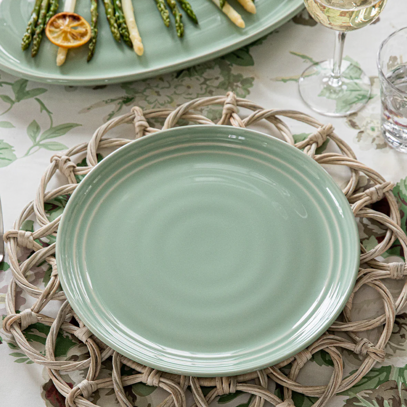 Juliska Bilbao Sage Green Dinner Plate