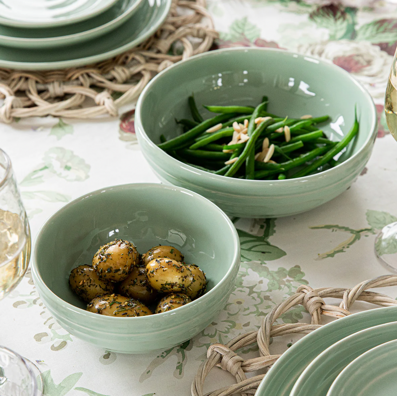 Juliska Bilbao Sage Green Cereal Bowl