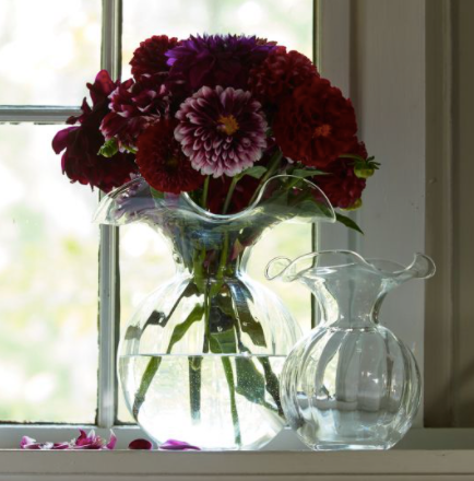 VIETRI Hibiscus Glass Vase, Medium