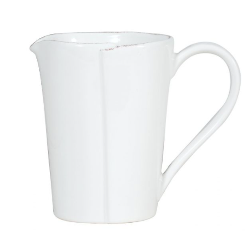 VIETRI Lastra White Pitcher