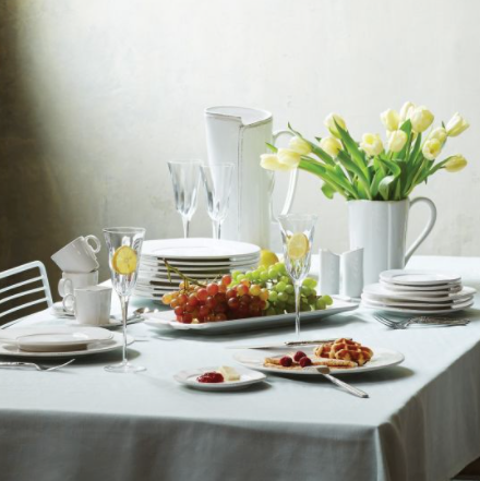 VIETRI Lastra White Pitcher