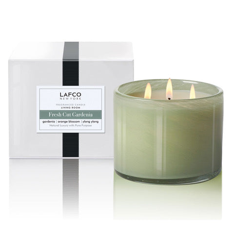 LAFCO Fresh Cut Gardenia Candle - Living Room