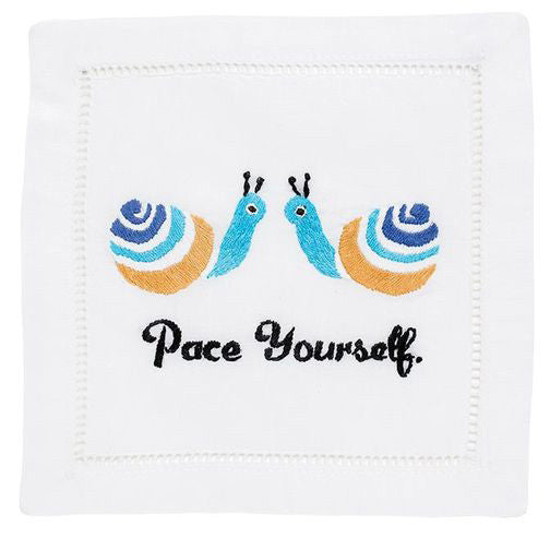 "Pace Yourself" Cocktail Napkin Set - Waiting On Martha