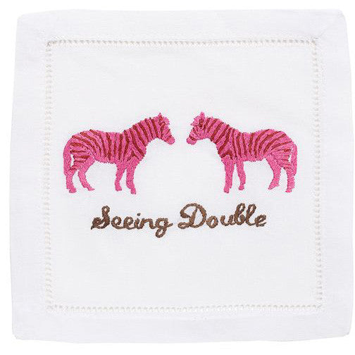 "Seeing Double" Cocktail Napkin Set - Waiting On Martha