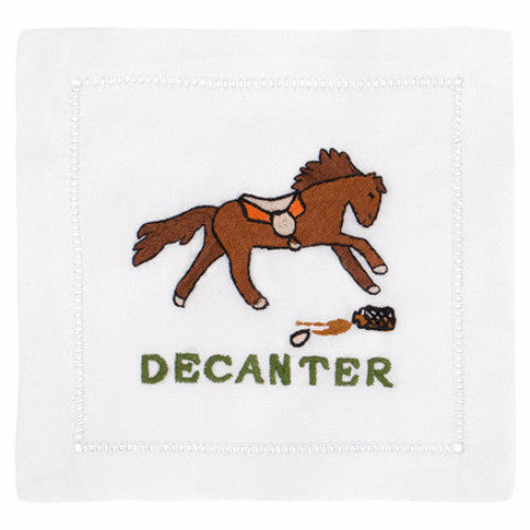 "Decanter Horse" Cocktail Napkin Set - Waiting On Martha