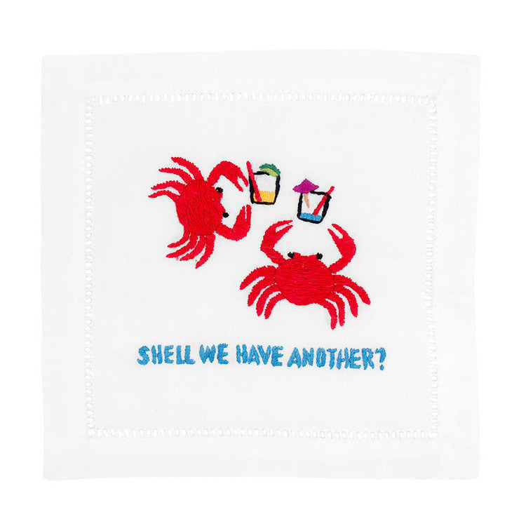 "Shell We Have Another?" Cocktail Napkin Set - Waiting On Martha