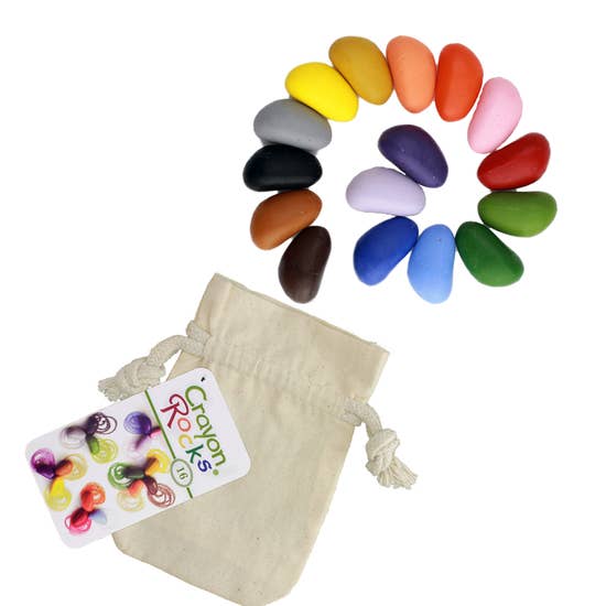 Crayon Rocks, 16 in Muslin Bag