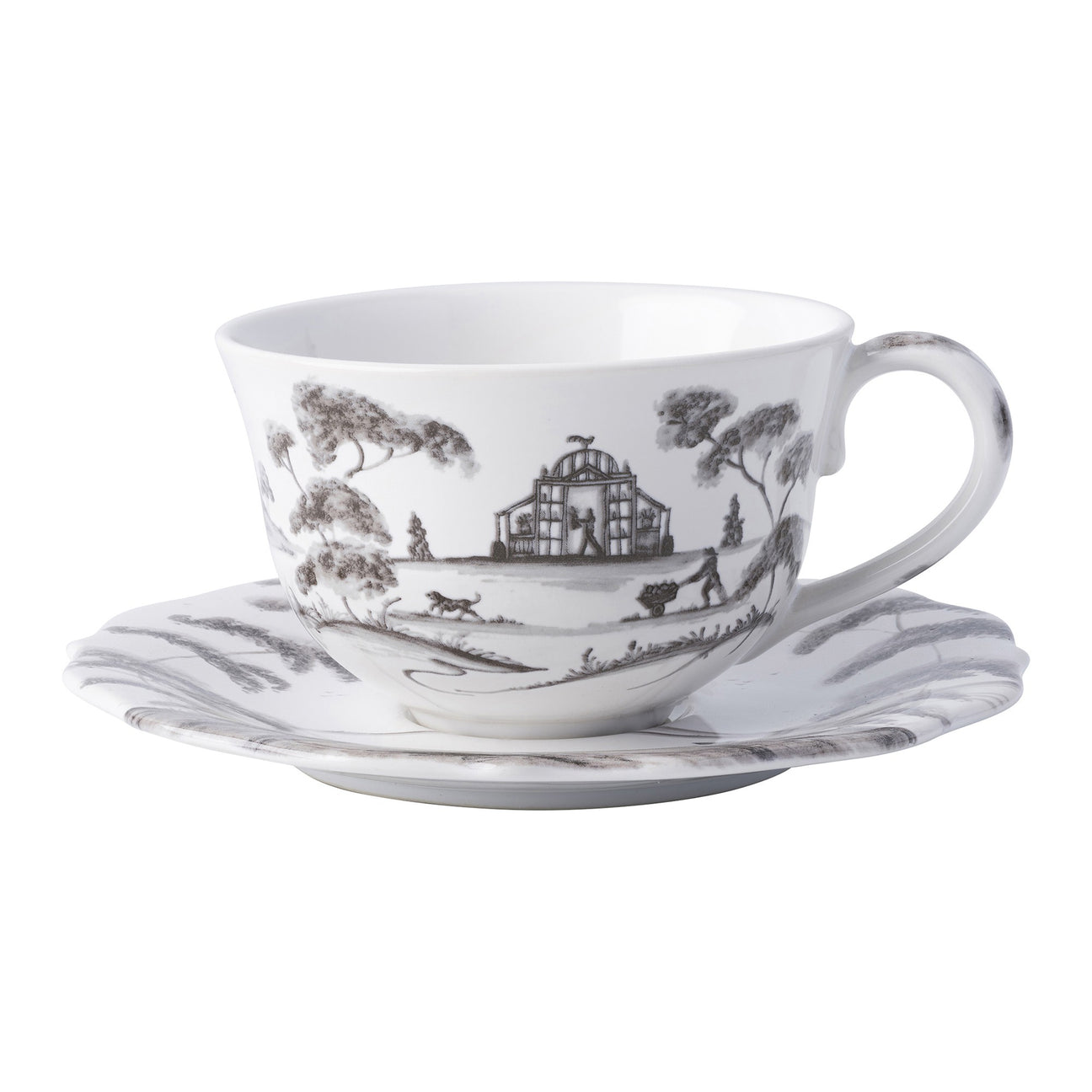Juliska Country Estate Flint Saucer Garden Follies