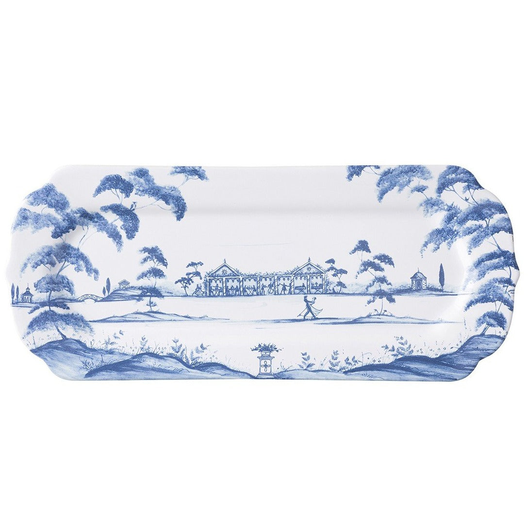 Juliska Country Estate Delft Blue Hostess Tray Garden Party
