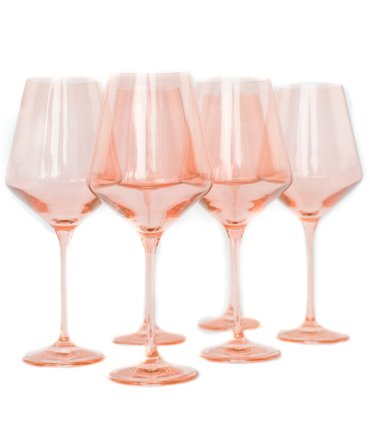 Estelle Blush Pink Wine Glasses