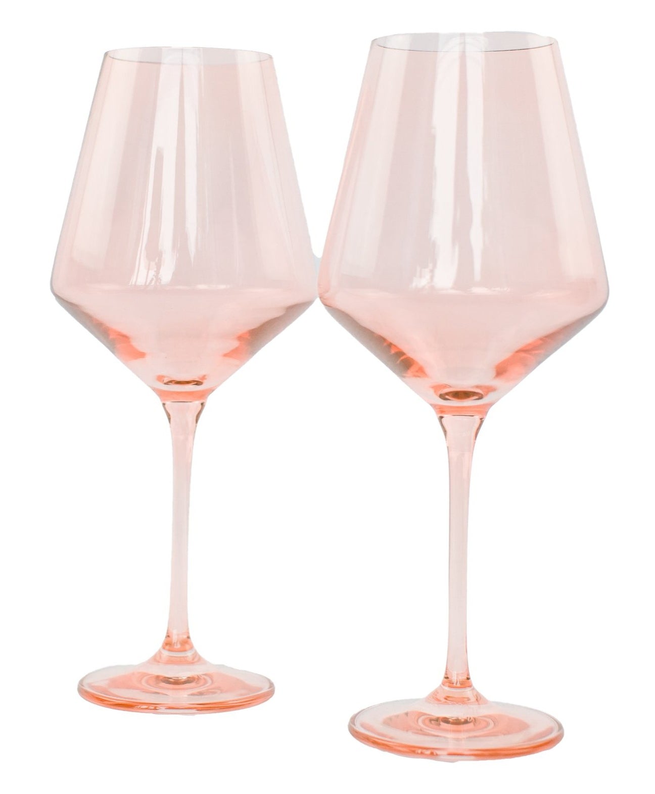 Estelle Blush Pink Wine Glasses
