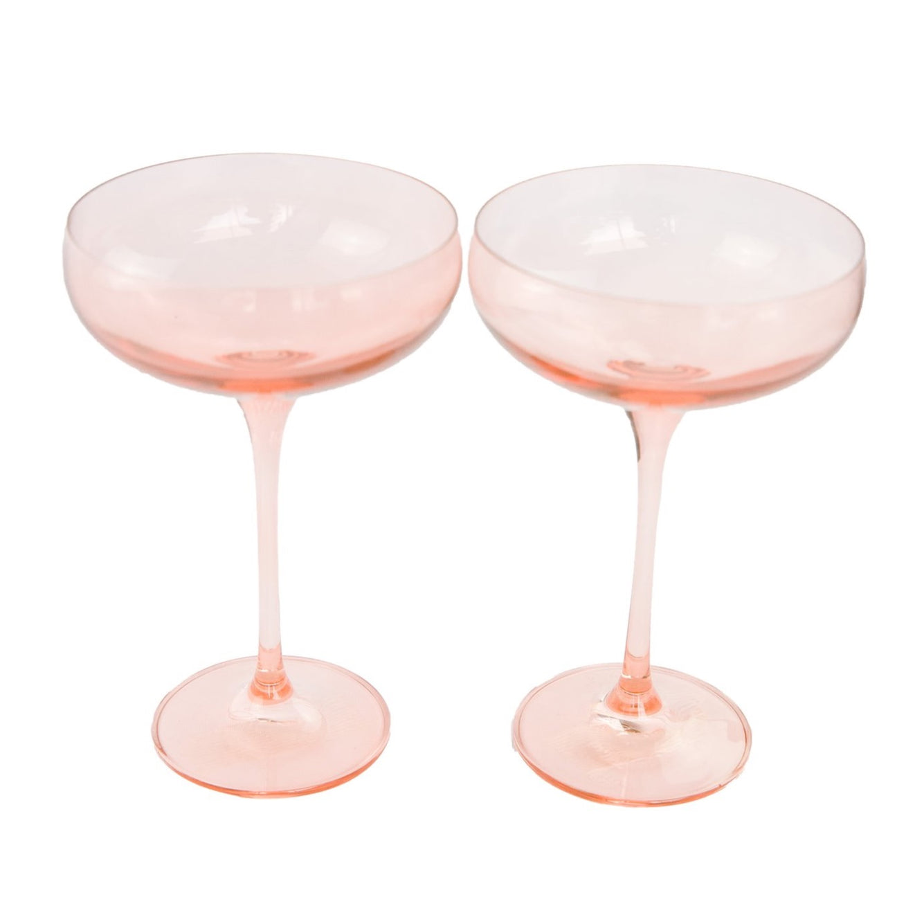 Estelle Blush Pink Coupe Glasses