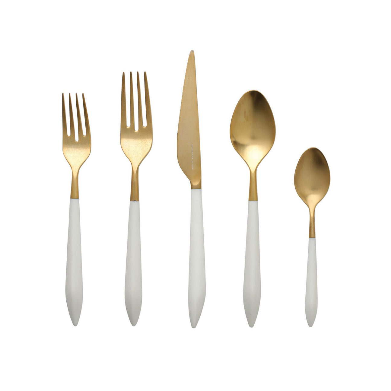 VIETRI Ares Oro & White Five Piece Place Setting