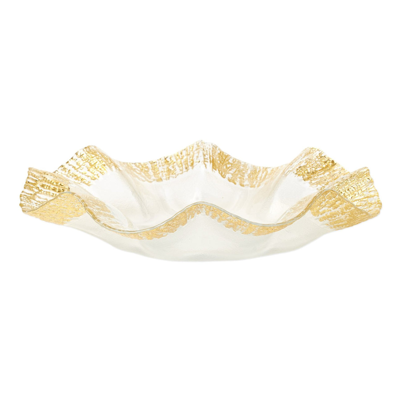 VIETRI Rufolo Glass Gold Platter