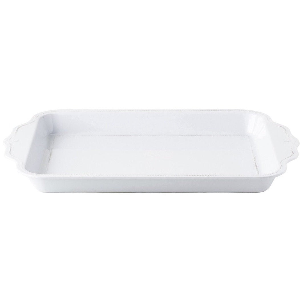 Juliska Berry & Thread Melamine Whitewash 24" Handled Tray