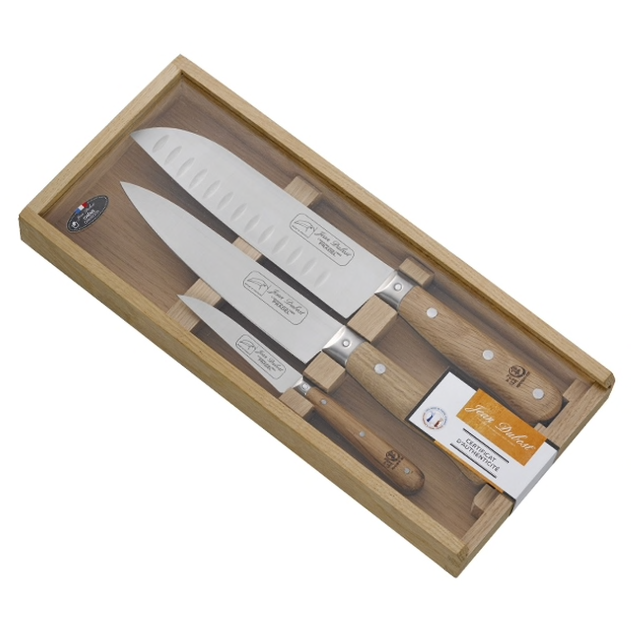 Jean Dubost Pradel 1920 Oak Knife Set