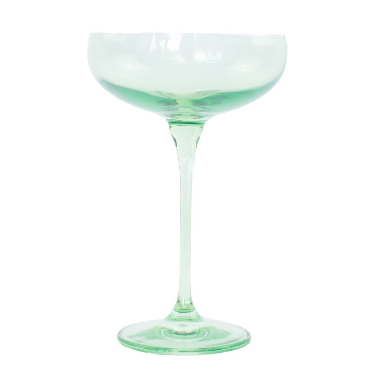 Estelle Mint Green Coupe Glasses