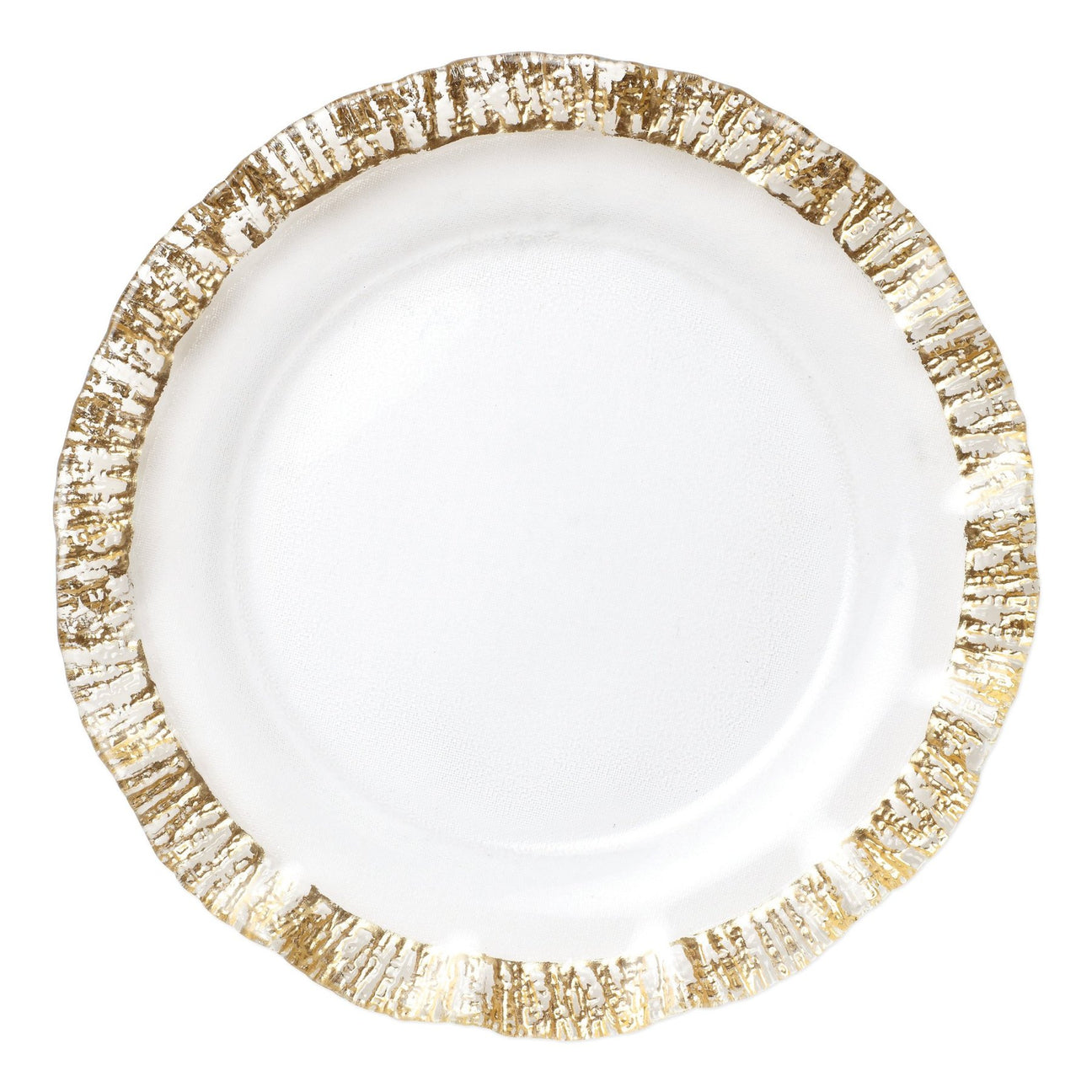 VIETRI Rufolo Glass Gold Charger