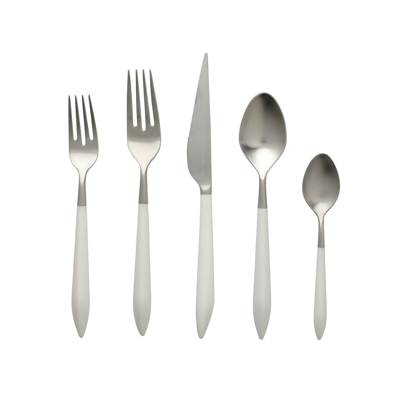 VIETRI Ares Argento & White Five Piece Place Setting