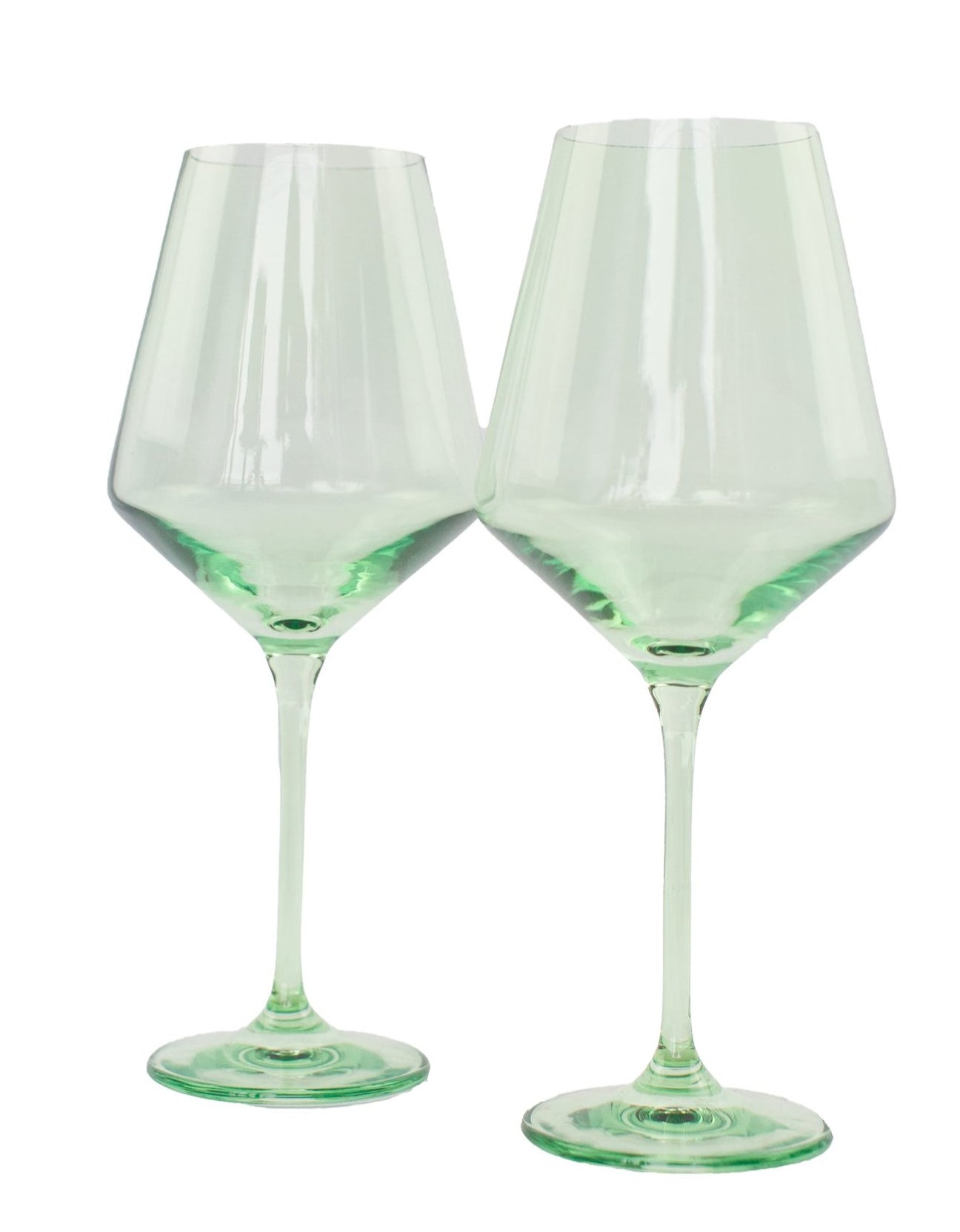 Estelle Mint Green Wine Glasses