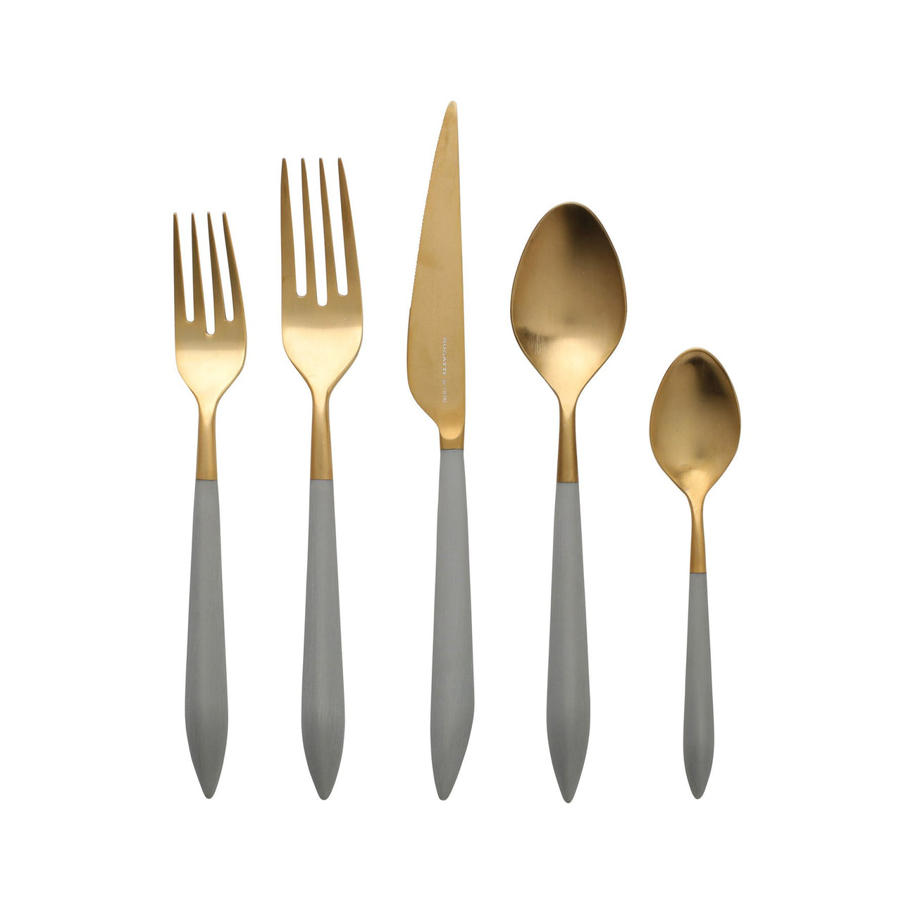 VIETRI Ares Oro & Light Gray Five Piece Place Setting
