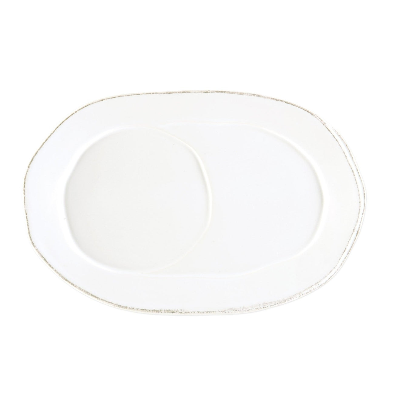 VIETRI Lastra White Oval Platter
