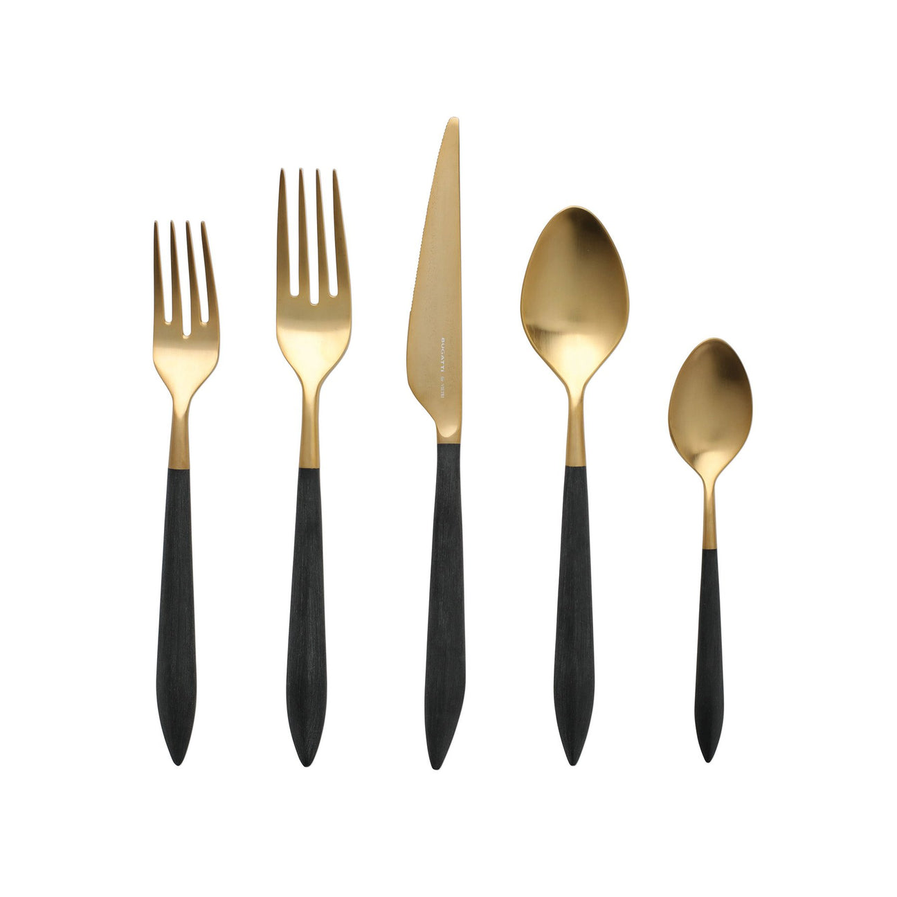 VIETRI Ares Oro & Black Five Piece Place Setting