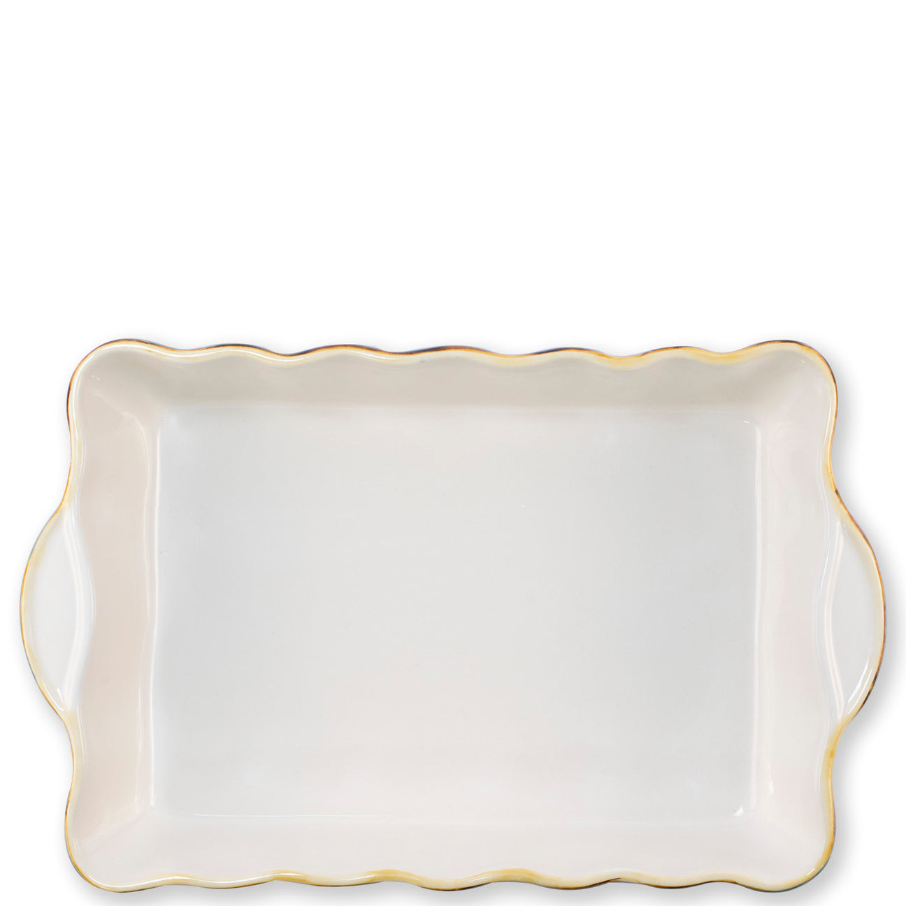 VIETRI White Rectangular Small Italian Baker