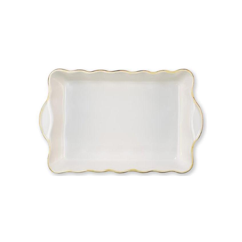 VIETRI White Rectangular Large Italian Baker