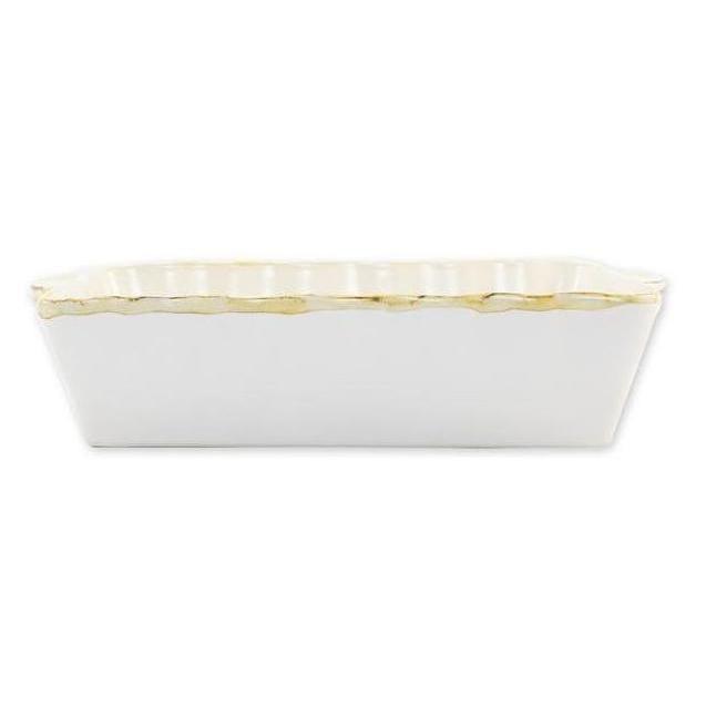 VIETRI White Rectangular Large Italian Baker