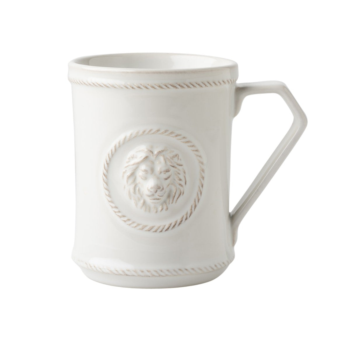 Juliska Berry & Thread Whitewash Cupfull of Courage Mug, Whitewash