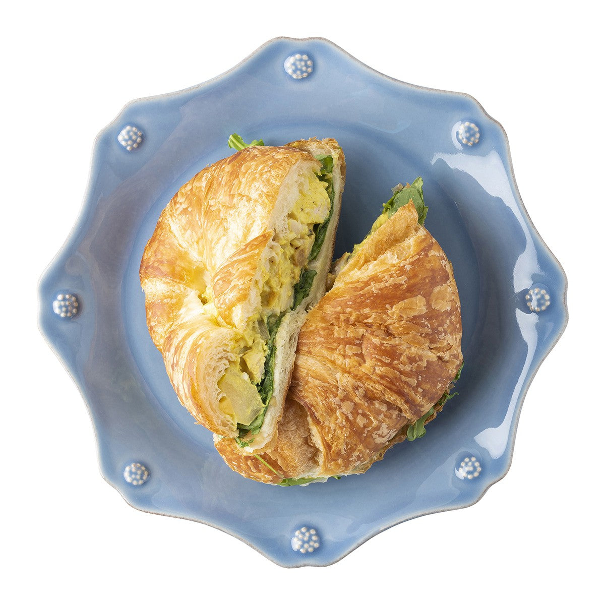 Juliska Berry & Thread Chambray Scalloped Dessert/Salad Plate