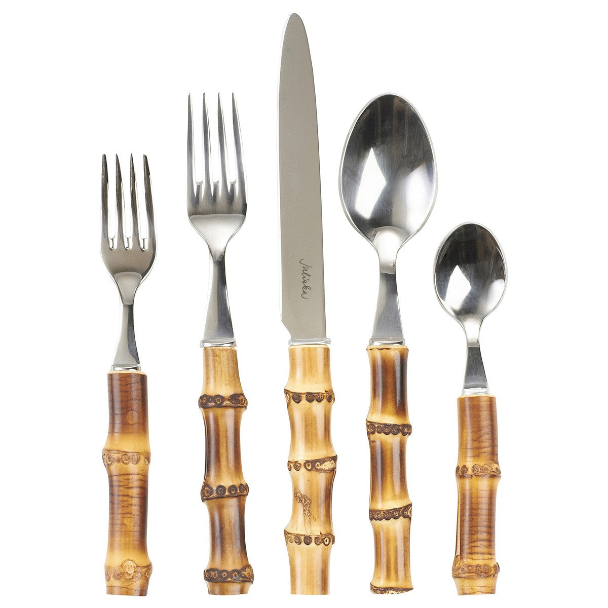Juliska 5 Piece Natural Bamboo Flatware Set