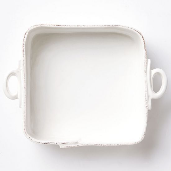VIETRI Lastra Square Baker, White
