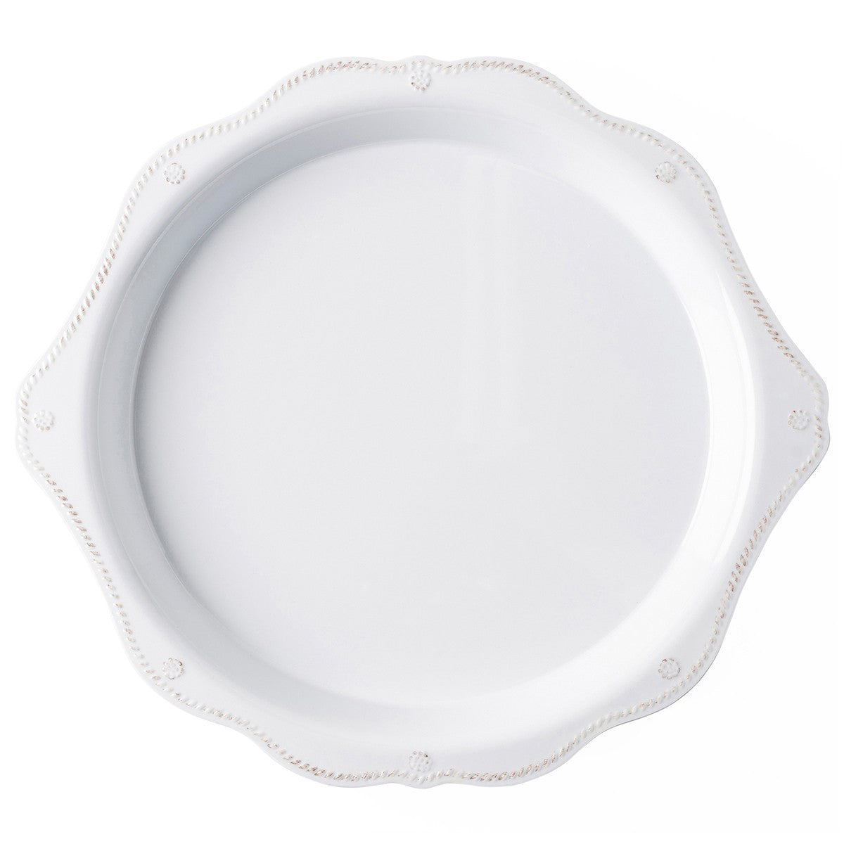 Juliska Berry & Thread Melamine 17" Handled Platter, White