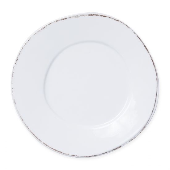 VIETRI Lastra Melamine White Salad Plate