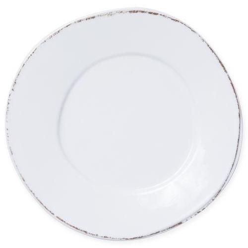 VIETRI Lastra Melamine White Dinner Plate