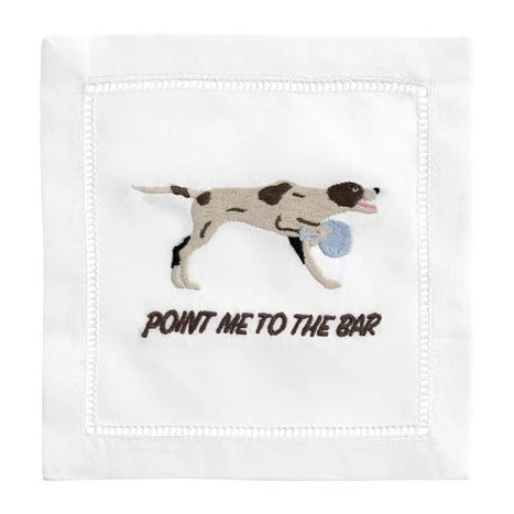 "Point Me To The Bar" Cocktail Napkin Set