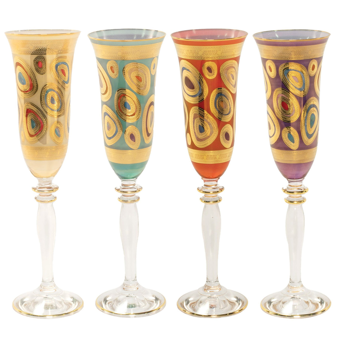 VIETRI Regalia Champagne Glasses